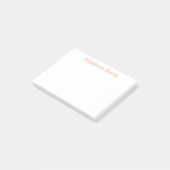 Post-it® Nom personnalisé minimal moderne (Incliné)