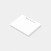 Post-it® Nom personnalisé minimal moderne (Incliné)