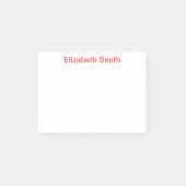 Post-it® Nom personnalisé minimal moderne (Devant)