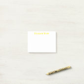 Post-it® Nom personnalisé minimal moderne (Sur un bureau)