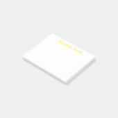 Post-it® Nom personnalisé minimal moderne (Incliné)