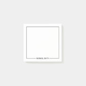 Post-it® Nom personnalisé minimaliste moderne (Devant)