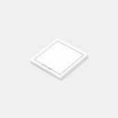 Post-it® Nom personnalisé minimaliste moderne (Incliné)