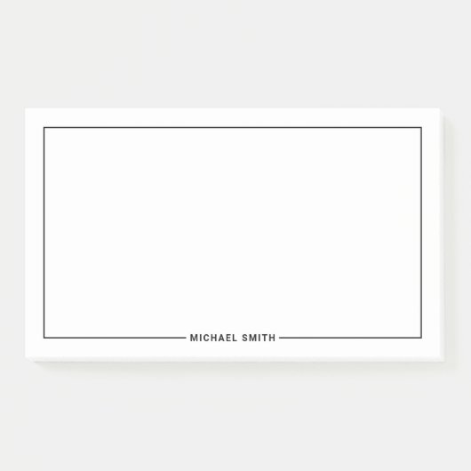 Post-it® Nom personnalisé minimaliste moderne (Devant)