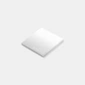 Post-it® Nom personnalisé moderne | Gradient gris (Incliné)