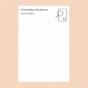 Post-it® Nom Personnalisé Moderne Minimaliste Professionnel