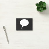 Post-it® Nom personnalisé par bulle d'entretien de blanc et (Bureau)