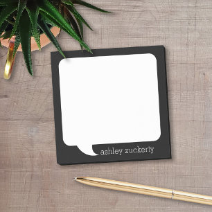 Post-it® Nom personnalisé par bulle d'entretien - PEUT la