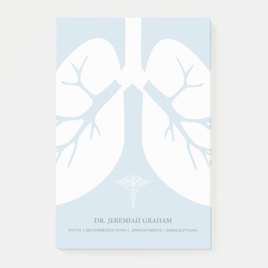 Post-it® Nom personnalisé par pulmonologue (Devant)