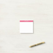 Post-it® Nom PERSONNALISÉ Post-It Notes (Sur un bureau)