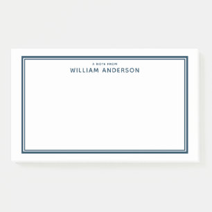 Post-it® Nom personnalisé Professionnel pour hommes