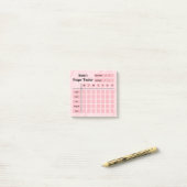 Post-it® Nom personnalisé | Salah/Prayer Tracker Hebdomadai (Sur un bureau)