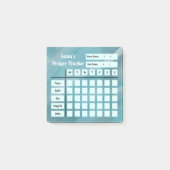 Post-it® Nom personnalisé | Salah/Prayer Tracker Hebdomadai (Devant)