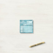 Post-it® Nom personnalisé | Salah/Prayer Tracker Hebdomadai (Sur un bureau)