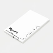 Post-it® Nom personnalisé Scribble Pad (Incliné)