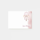 Post-it® Nom personnalisé Script Boho Dream Catcher Aquarel (Devant)
