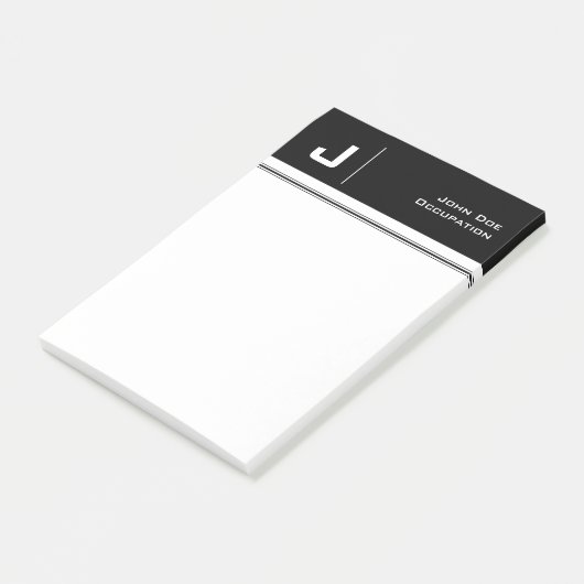 Post-it® Nom personnalisé Simple Nettoyer Simple Minimalist (Incliné)