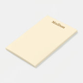 POST-IT® NOM PERSONNALISÉ STYLE MODERNE BUREAU ÉCOLE (Incliné)
