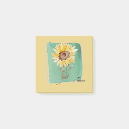 Post-it® Nom personnalisé Sunflower Post (Devant)