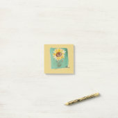 Post-it® Nom personnalisé Sunflower Post (Sur un bureau)