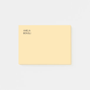 Post-it® Nom propre Moderne Minimaliste Professionnel Beige