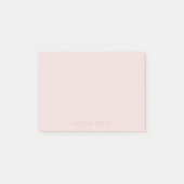 Post-it® Nom rose subtil sur rose pâle (Devant)
