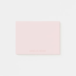 Post-it® Nom rose subtil sur rose tendre