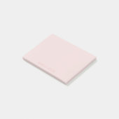 Post-it® Nom rose subtil sur rose tendre (Incliné)