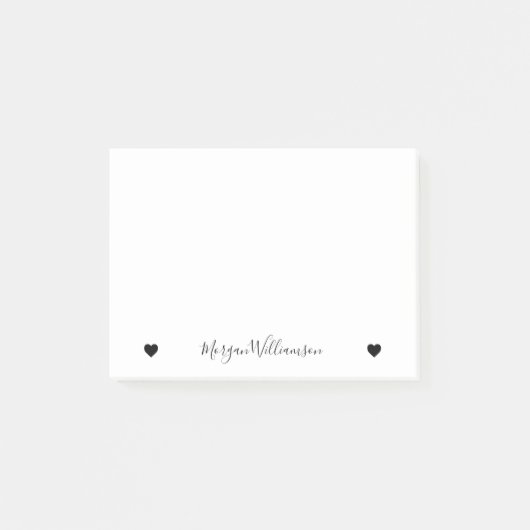 Post-it® Nom simple moderne élégant (Devant)