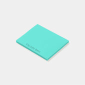 Post-it® Nom turquoise (Incliné)