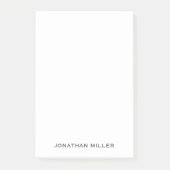 Post-it® Nom typographique gris simple (Devant)