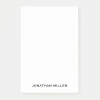 Nom typographique simple noir blanc personnalisé