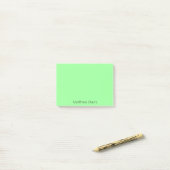 Post-it® Nom vert de la monnaie (Sur un bureau)