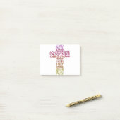 Post-it® Noms de Jésus sous forme de croix (Sur un bureau)