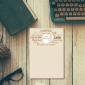 Post-it® Noms Du Café Notes De Tan Post-It Personnalisées