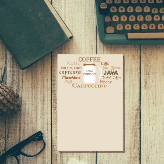 Post-it® Noms Du Café Notes De Tan Post-It Personnalisées
