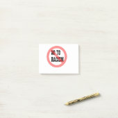 Post-it® Non Au Racisme | Slogan anti-racisme (Sur un bureau)