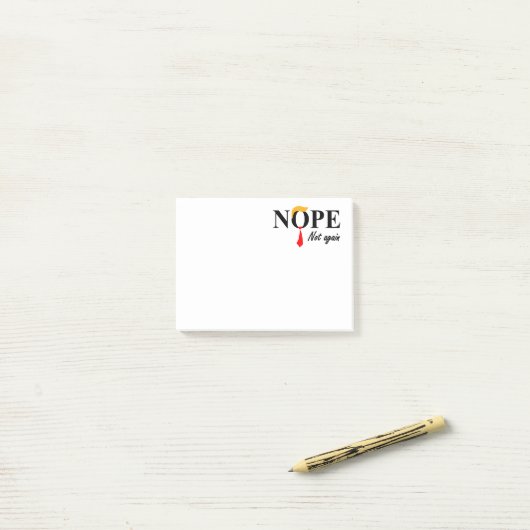 Post-it® Non. Pas À Nouveau. (Sur un bureau)