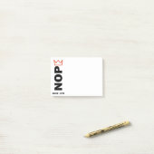 Post-it® NOPE. Pas de rois. (Sur un bureau)