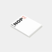 Post-it® NOPE. Pas de rois. (Incliné)