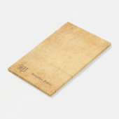 Post-it® Nostalgique manuscrit Élégant Modèle Monogramme (Incliné)