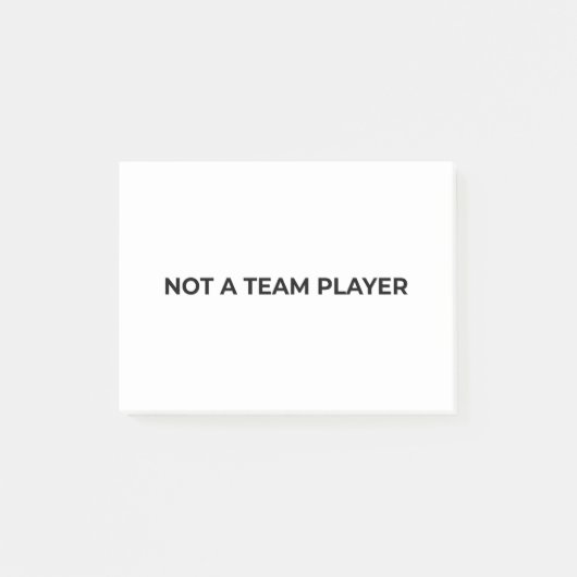 Post-it® Not A Team Player Minimalist Professional (Devant)