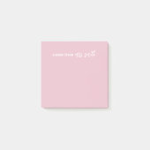 Post-it® Note à coller rose personnalisable (Devant)