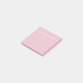 Post-it® Note à coller rose personnalisable (Incliné)