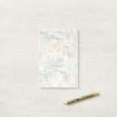 Post-it® Note adhésive d'impression de tampon de passeport (Sur un bureau)