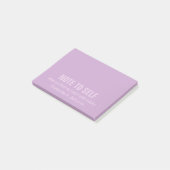 Post-it® Note amusante pour Self Purple (Incliné)