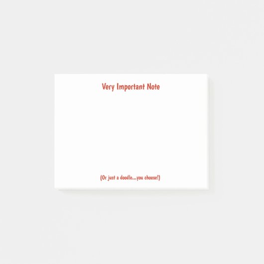 Post-it® Note collante de note très importante (Devant)