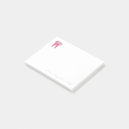 Post-it® Note collante dentaire personnalisable (Incliné)