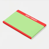 Post-it® Note de calligraphie modifiable rouge et vert (Incliné)