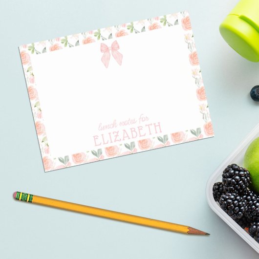 Post-it® Note de déjeuner personnalisée pour enfants à moti